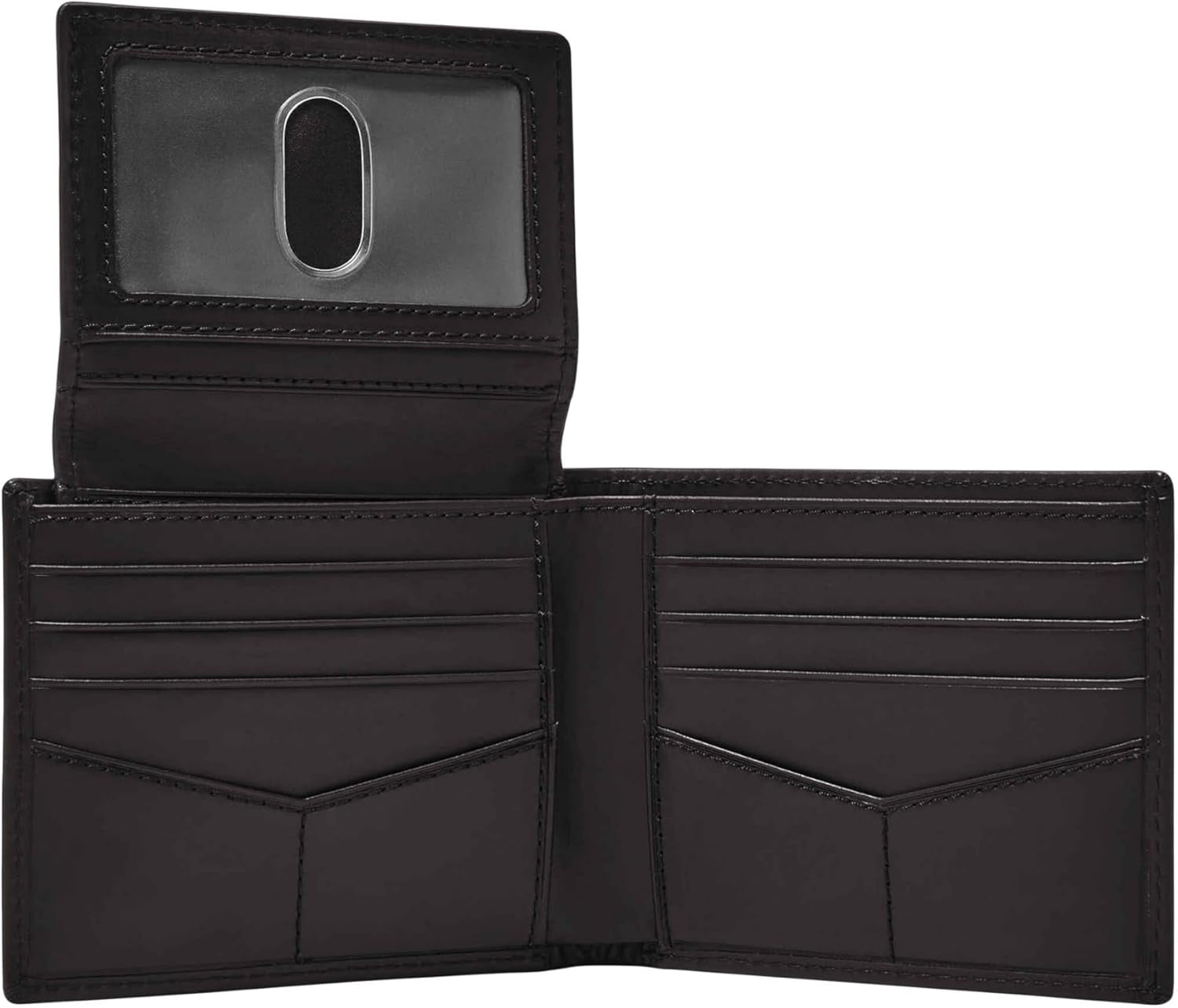 Fossil Derrick RFID Blokujące skórzane etui na paszport Bifold dla mężczyzn z odpinanym etui na karty Portfel męski Naty Shop