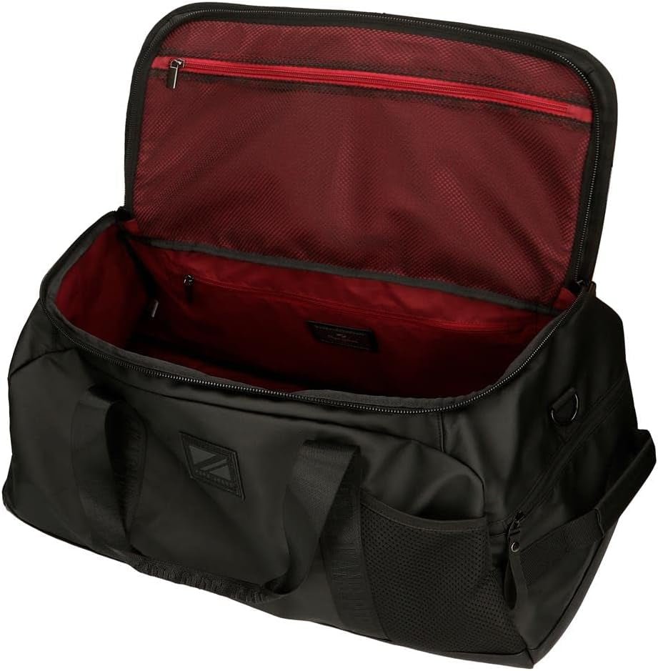 Pepe Jeans Torba podróżna Hoxton, czarna, 56 x 32 x 25,5 cm, poliester i PU, wielokolorowa (wielokolorowa), wyjątkowa, torba podróżna Bagaż i sprzęt podróżny Naty Shop