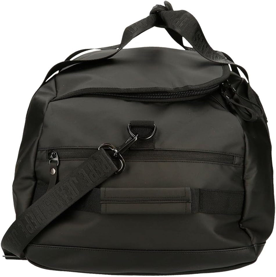 Pepe Jeans Torba podróżna Hoxton, czarna, 56 x 32 x 25,5 cm, poliester i PU, wielokolorowa (wielokolorowa), wyjątkowa, torba podróżna Bagaż i sprzęt podróżny Naty Shop