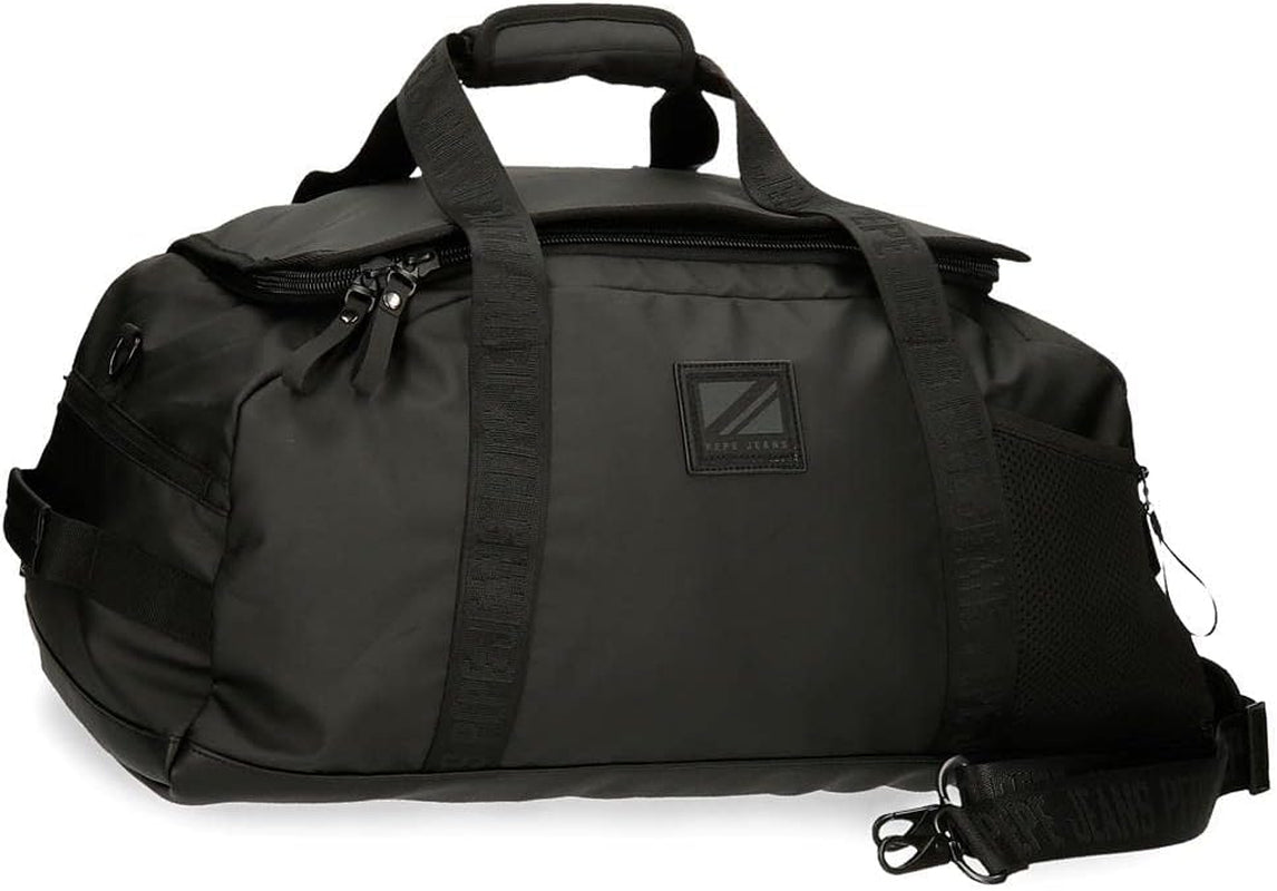Pepe Jeans Torba podróżna Hoxton, czarna, 56 x 32 x 25,5 cm, poliester i PU, wielokolorowa (wielokolorowa), wyjątkowa, torba podróżna Bagaż i sprzęt podróżny Naty Shop Domyślny tytuł