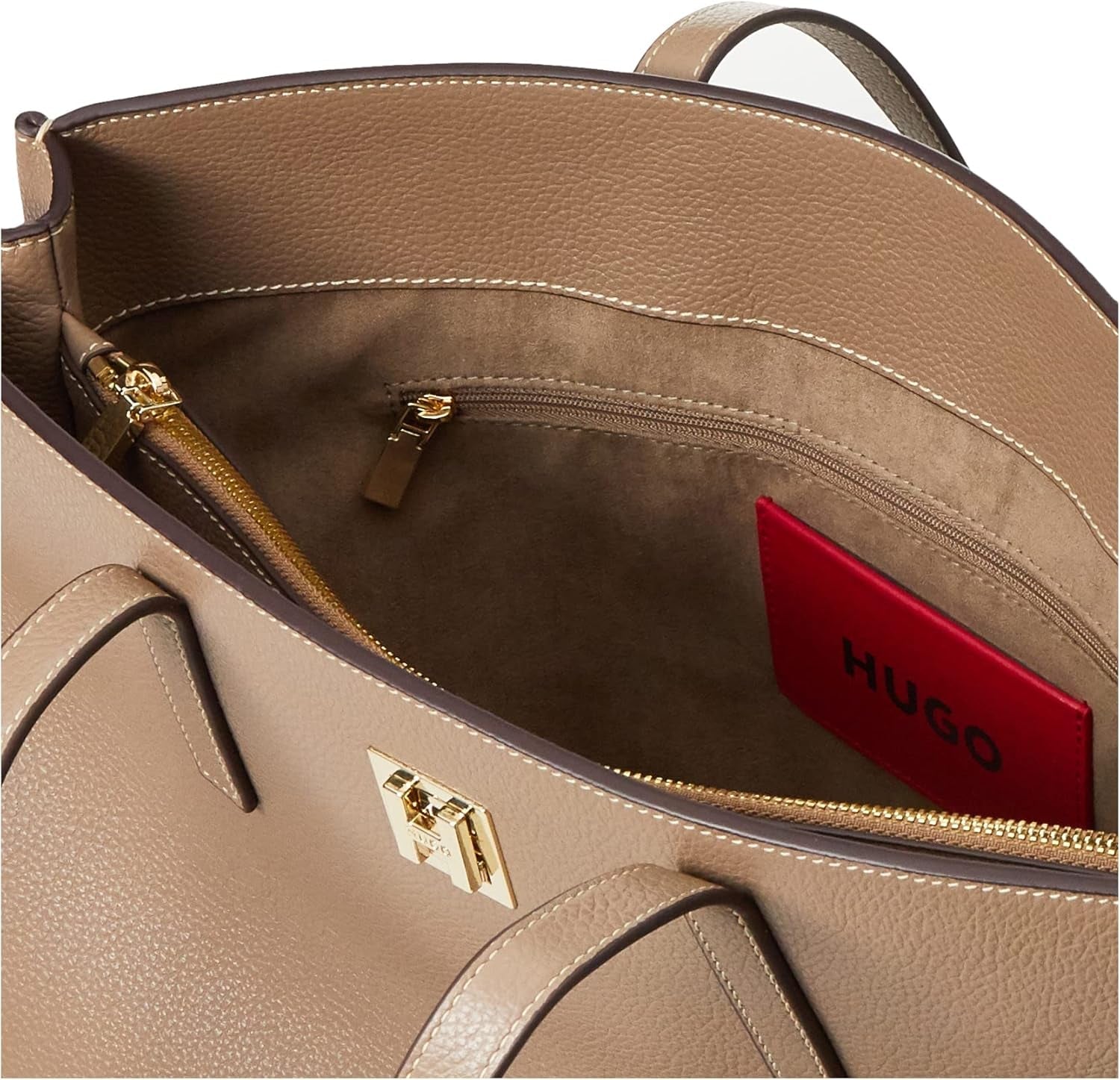 Damska torba robocza HUGO Arleen Torba robocza Dark Beige251 One Size Torby damskie Naty Shop