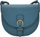 Fossil Everleigh Torebka ze skóry lub bawełny dla kobiet Torby Damskie Naty Shop Steel Blue