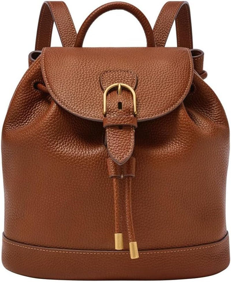 Fossil Everleigh Skórzana lub bawełniana torebka damska Torby damskie Naty Shop Kawowy brąz