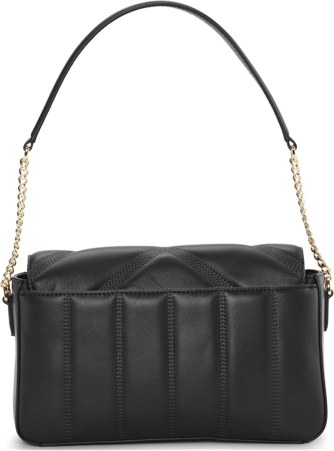 Damska torba na ramię z klapką DKNY, czarno-żółte damskie torby Naty Shop
