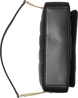 Damska torba na ramię z klapką DKNY, czarno-żółte damskie torby Naty Shop