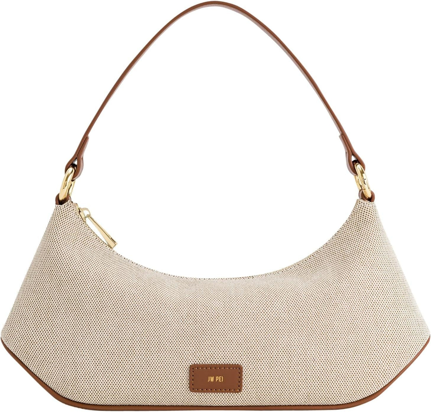 Damska torba na ramię JW PEI Lily Bags Women Naty Shop Brązowe płótno