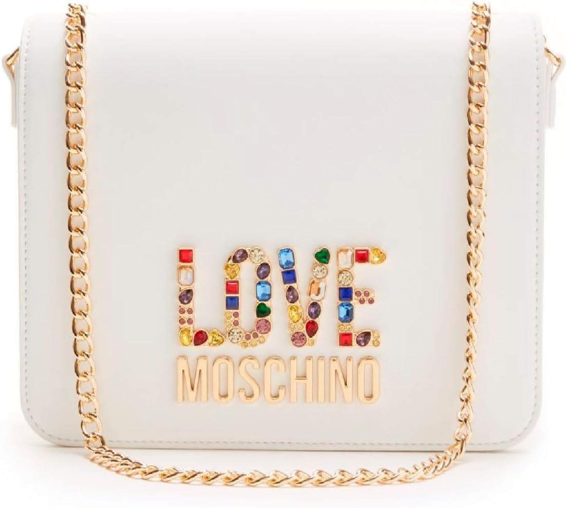Damska torba na ramię Love Moschino, biała torba na ramię, białe torby damskie Naty Shop Domyślny tytuł