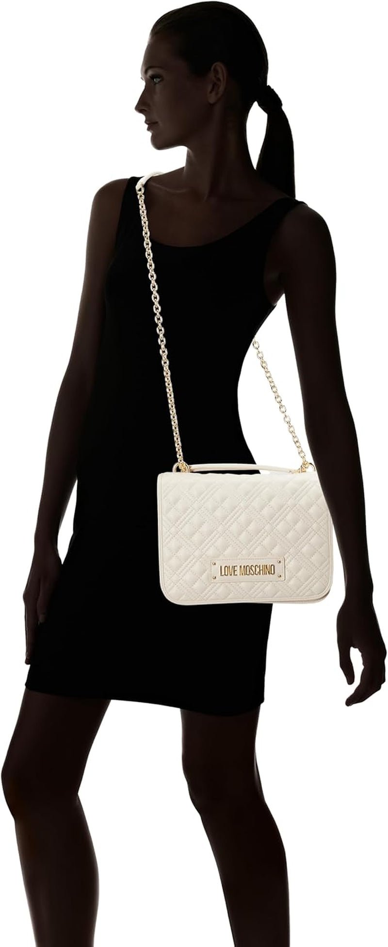 Damska torba na ramię Love Moschino, białe torby damskie Naty Shop