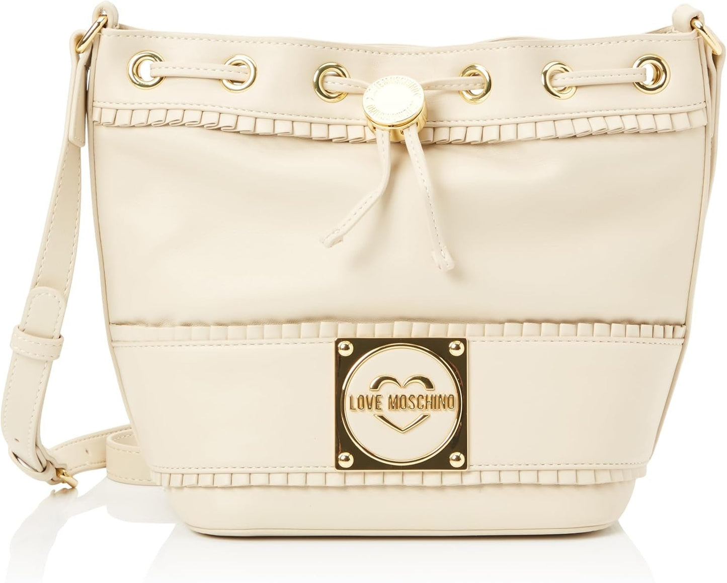 Damska torba na ramię Love Moschino, torba na ramię w kolorze kości słoniowej, torby damskie w kolorze kości słoniowej Naty Shop Domyślny tytuł
