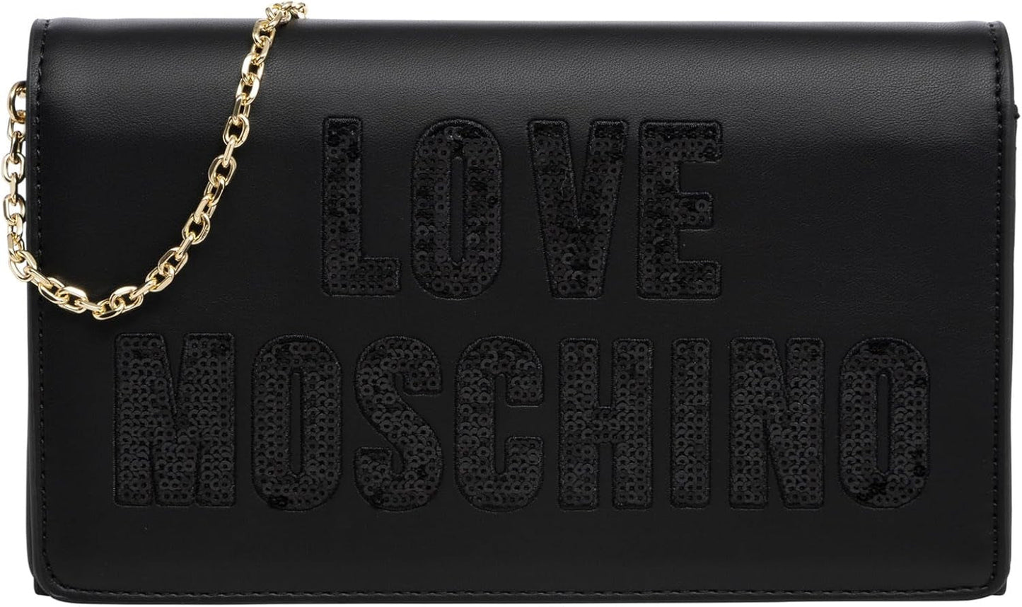 Damska torba na ramię Love Moschino, czarna torba na ramię, czarne torby damskie Naty Shop Domyślny tytuł