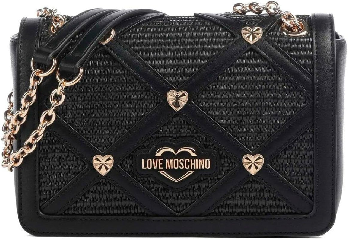 Damska torba na ramię Love Moschino, czarna torba na ramię, czarne torby damskie Naty Shop Domyślny tytuł