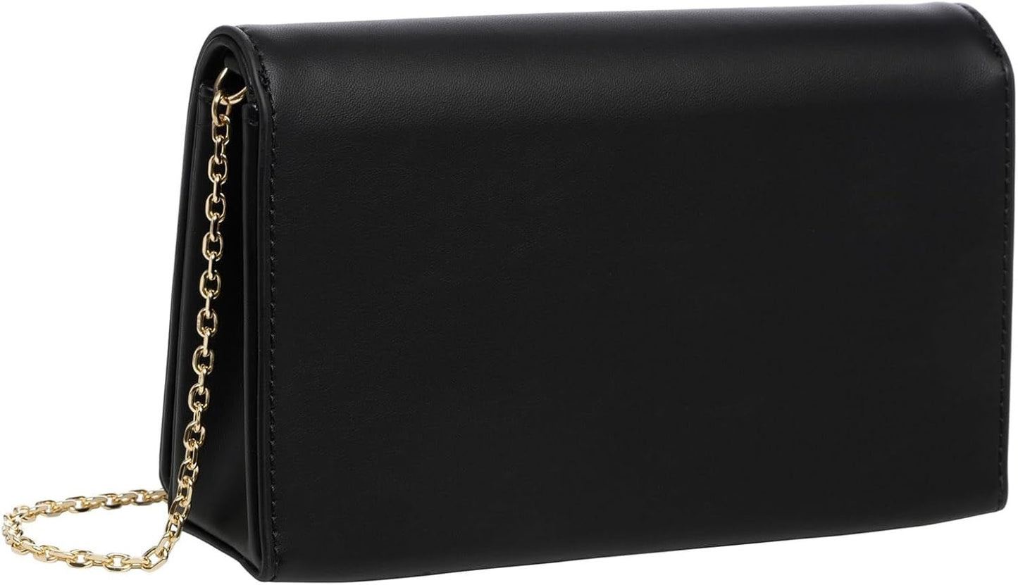 Damska torba na ramię Love Moschino, czarna torba na ramię, czarne torby damskie Naty Shop