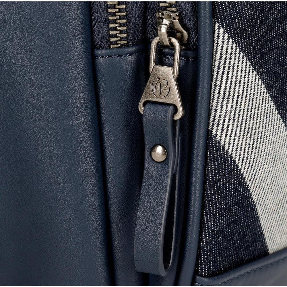 Torba podróżna Pepe Jeans Celine, niebieska, 40 x 25 x 20 cm, poliester, z detalami ze sztucznej skóry, 20 l, marki Joumma Bags, niebieska, torba podróżna, bagaż i sprzęt podróżny Naty Shop