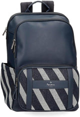 Torba podróżna Pepe Jeans Celine, niebieska, 40 x 25 x 20 cm, poliester, z detalami ze sztucznej skóry, 20 l, firmy Joumma Bags, niebieska, torba podróżna Bagaż i sprzęt podróżny Plecak Naty Shop