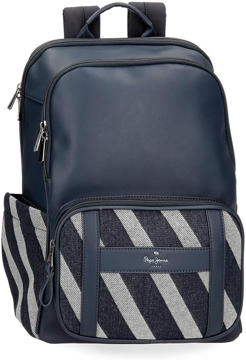 Torba podróżna Pepe Jeans Celine, niebieska, 40 x 25 x 20 cm, poliester, z detalami ze sztucznej skóry, 20 l, firmy Joumma Bags, niebieska, torba podróżna Bagaż i sprzęt podróżny Plecak Naty Shop