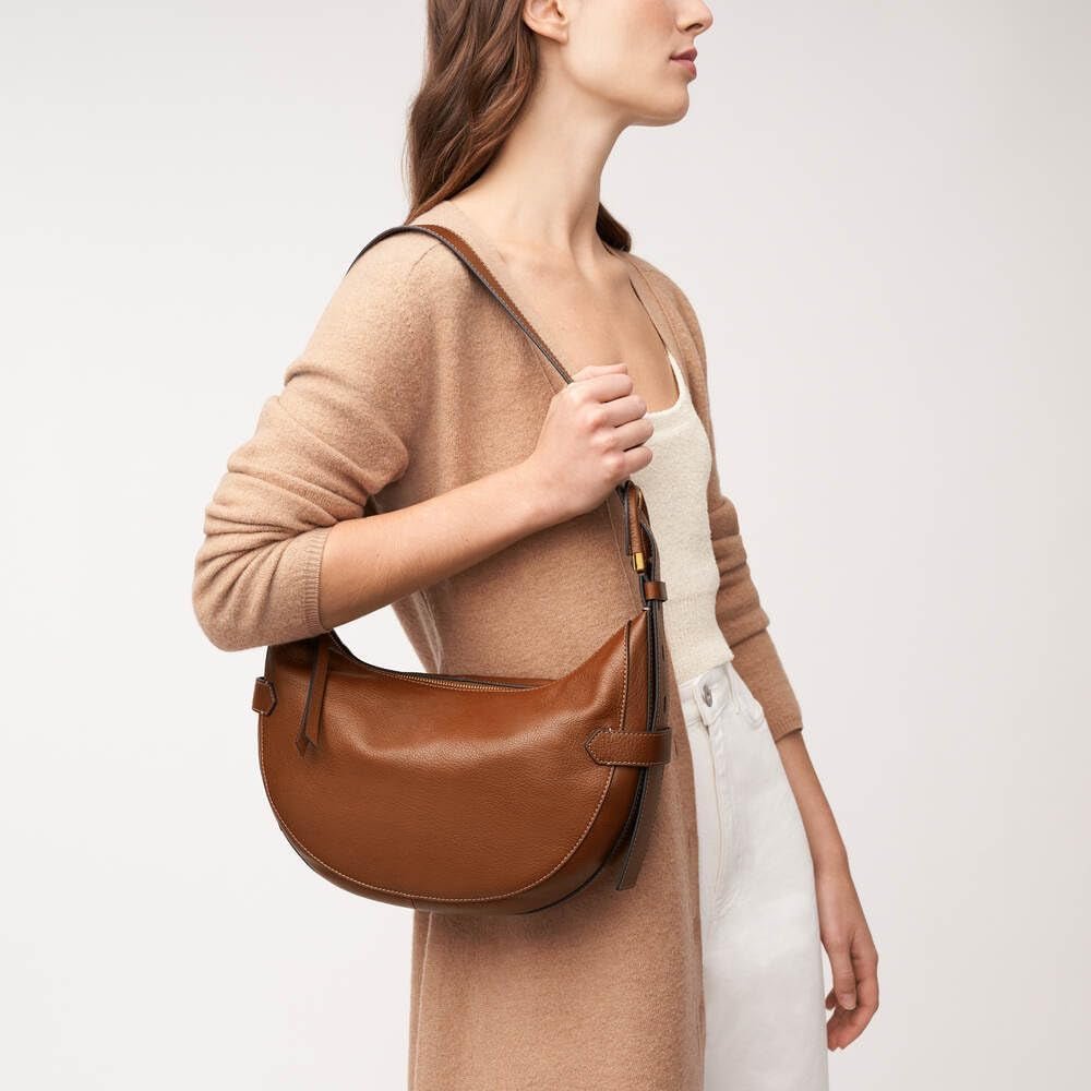 Torba damska Fossil - Harwell Eco Leather Hobo, ZB1847200 - 30,5 cm dł. x 8,9 cm szer. x 20,3 cm wys. Torby damskie Naty Shop