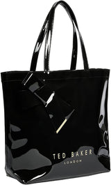 Damska torba damska Ted Baker Nicon z kokardką winylową. Naty Shop czarna
