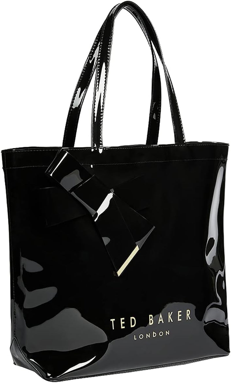 Damska torba damska Ted Baker Nicon z kokardką winylową. Naty Shop czarna