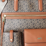Damska torba listonoszka DKNY Zyon, mokka/karmel, torby damskie w jednym rozmiarze Naty Shop