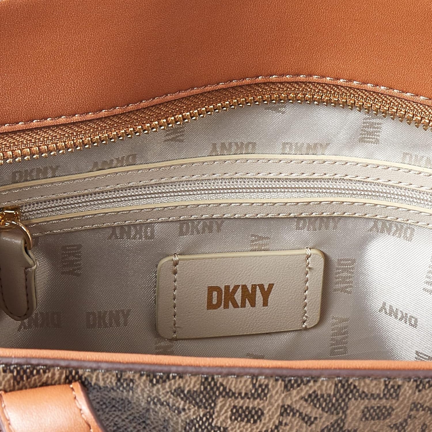 Damska torba listonoszka DKNY Zyon, mokka/karmel, torby damskie w jednym rozmiarze Naty Shop