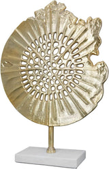 GILDE Deko große Figur Skulptur XXL - srebrna rzeźba dekoracyjna wykonana z aluminium kolor: srebrny - dekoracja salonu prezent rocznicowy wysokość 114 cm Figurki i rzeźby Naty Shop Gold wysokość 51 cm