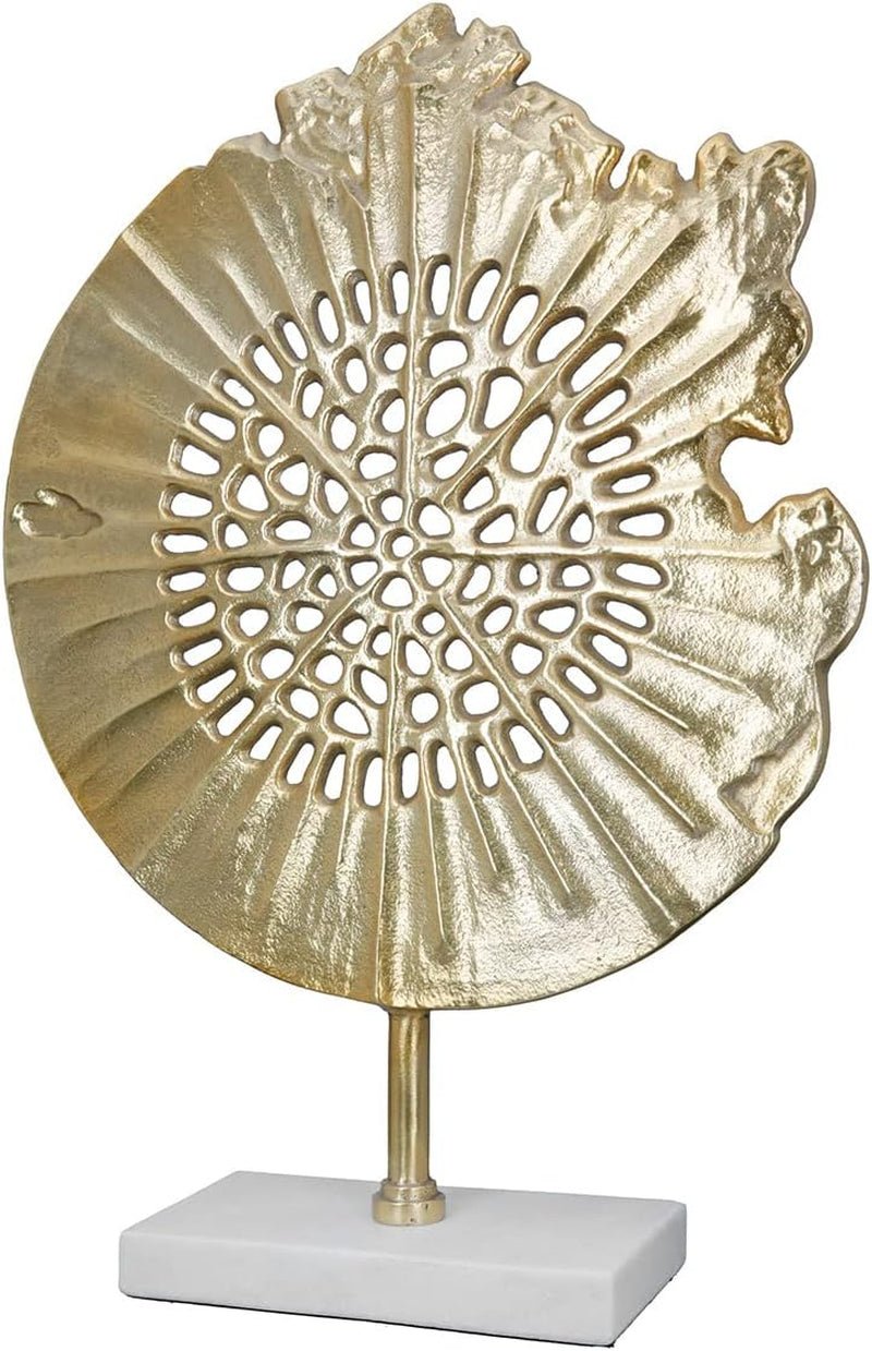 GILDE Deko große Figur Skulptur XXL - srebrna rzeźba dekoracyjna wykonana z aluminium kolor: srebrny - dekoracja salonu prezent rocznicowy wysokość 114 cm Figurki i rzeźby Naty Shop Gold wysokość 51 cm