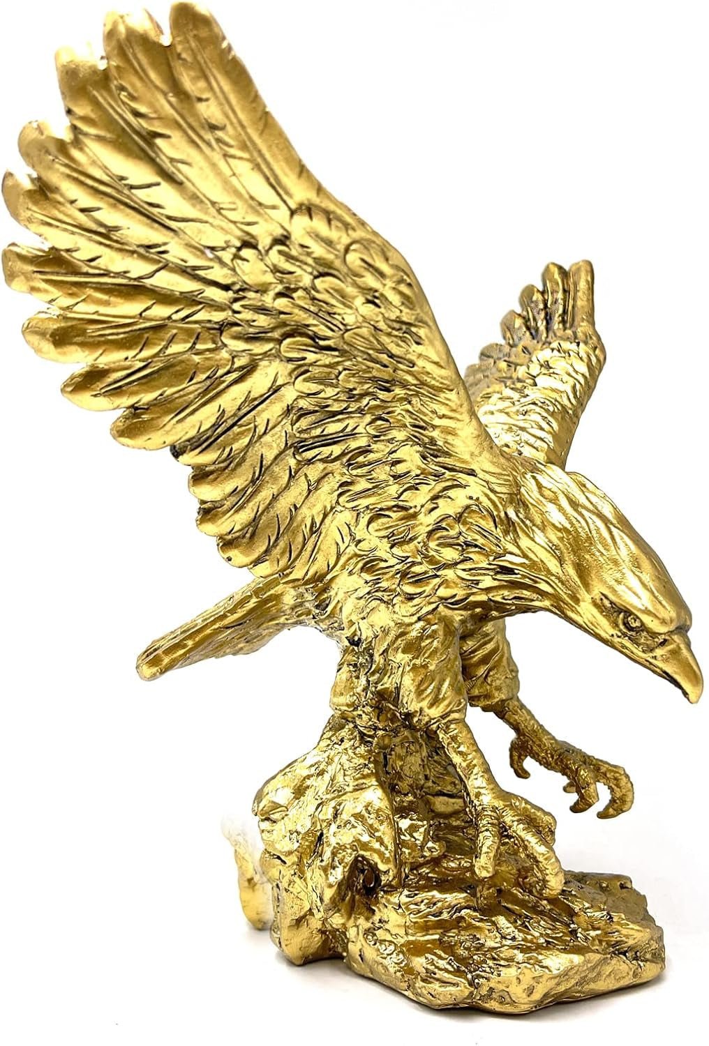 Złoty Orzeł Ozdoby z żywicy Statua, Rzeźba Złotego Orła Nowoczesne biuro w domu Figurka Wystrój Dekoracja stołu (Złota 1) Figurki i rzeźby Naty Shop