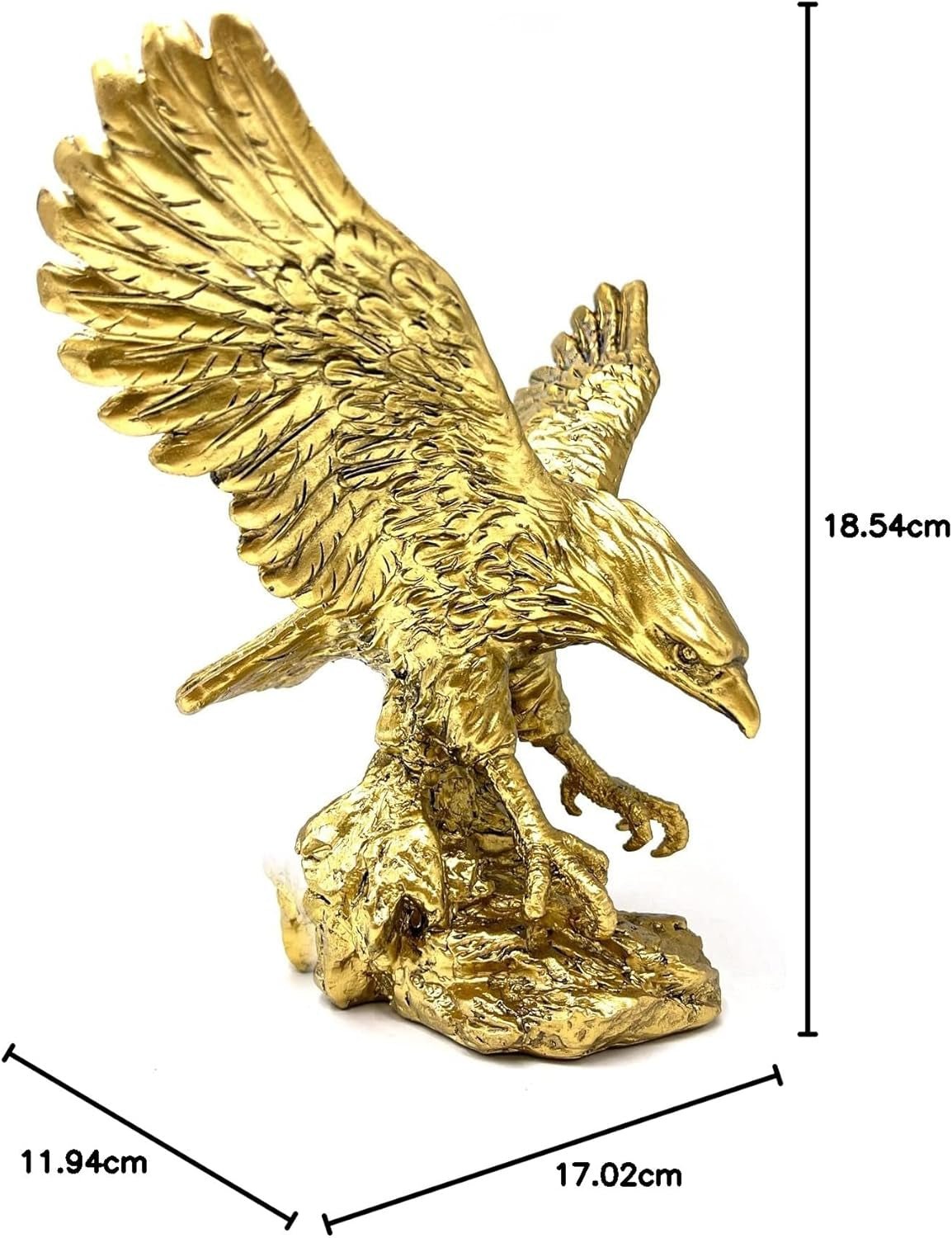 Złoty Orzeł Ozdoby z żywicy Statua, Rzeźba Złotego Orła Nowoczesne biuro w domu Figurka Wystrój Dekoracja stołu (Złota 1) Figurki i rzeźby Naty Shop