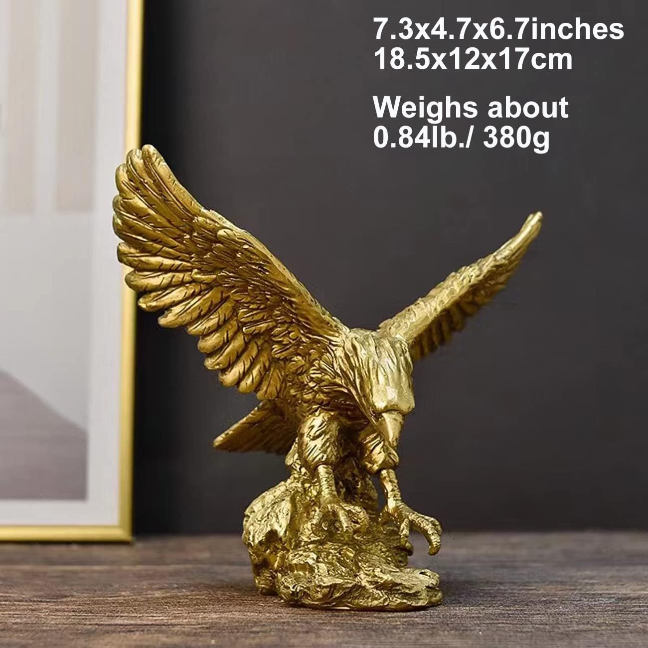 Złoty Orzeł Ozdoby z żywicy Statua, Rzeźba Złotego Orła Nowoczesne biuro w domu Figurka Wystrój Dekoracja stołu (Złota 1) Figurki i rzeźby Naty Shop