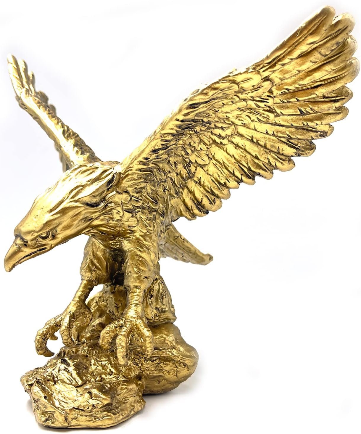 Złoty Orzeł Ozdoby z żywicy Statua, Rzeźba Złotego Orła Nowoczesne biuro w domu Figurka Wystrój Dekoracja stołu (Złota 1) Figurki i rzeźby Naty Shop