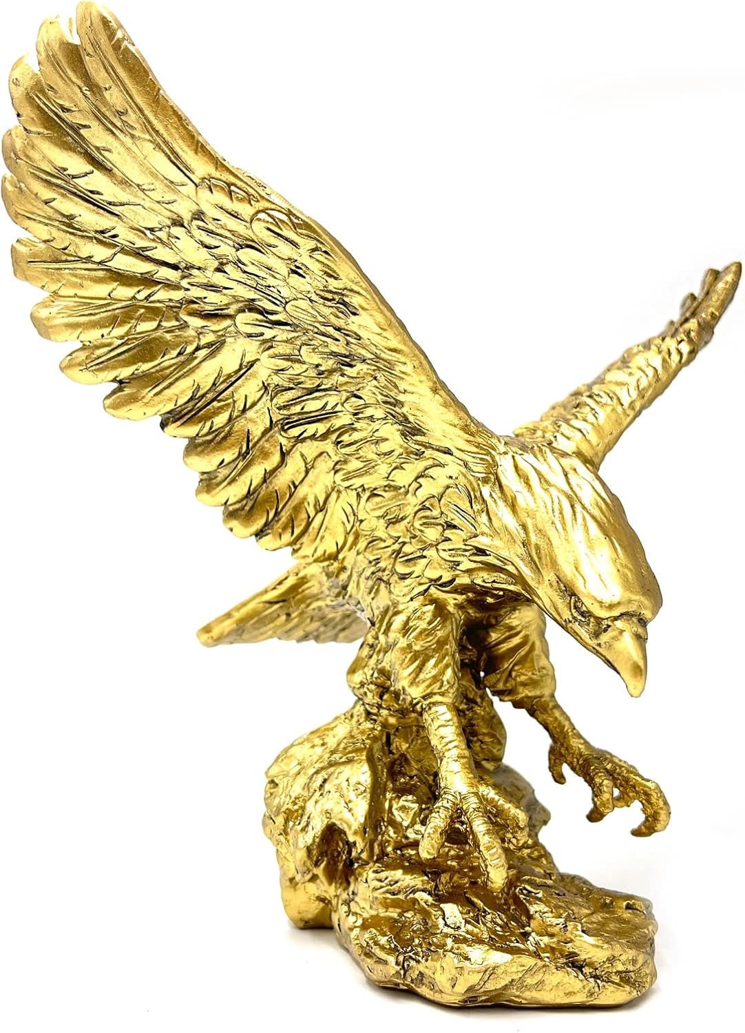 Złoty Orzeł Ozdoby z żywicy Statua, Rzeźba Złotego Orła Nowoczesne biuro w domu Figurka Wystrój Dekoracja stołu (Złota 1) Figurki i rzeźby Naty Shop