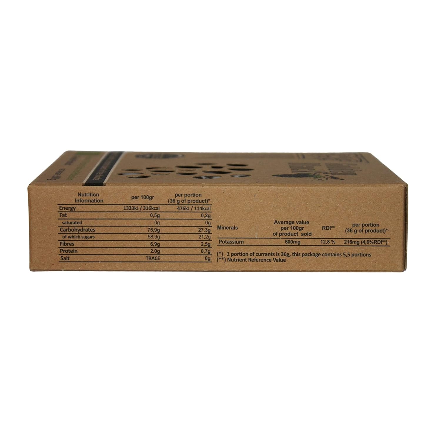 Organiczne greckie sułtanki czarne - porzeczki 200 g, opakowanie 3 szt. (3 X 200g) Produkty suszone Naty Shop