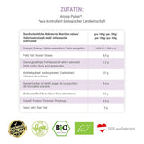 GREEN PANDA® organiczny proszek z aronii z Austrii | drobno zmielona suszona aronia | ekologiczna aronia bez dodatków | regionalna alternatywa dla proszku acai i jagód goji | 500g Naty Shop produkty suszone