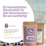GREEN PANDA® organiczny proszek z aronii z Austrii | drobno zmielona suszona aronia | ekologiczna aronia bez dodatków | regionalna alternatywa dla proszku acai i jagód goji | 500g Naty Shop produkty suszone