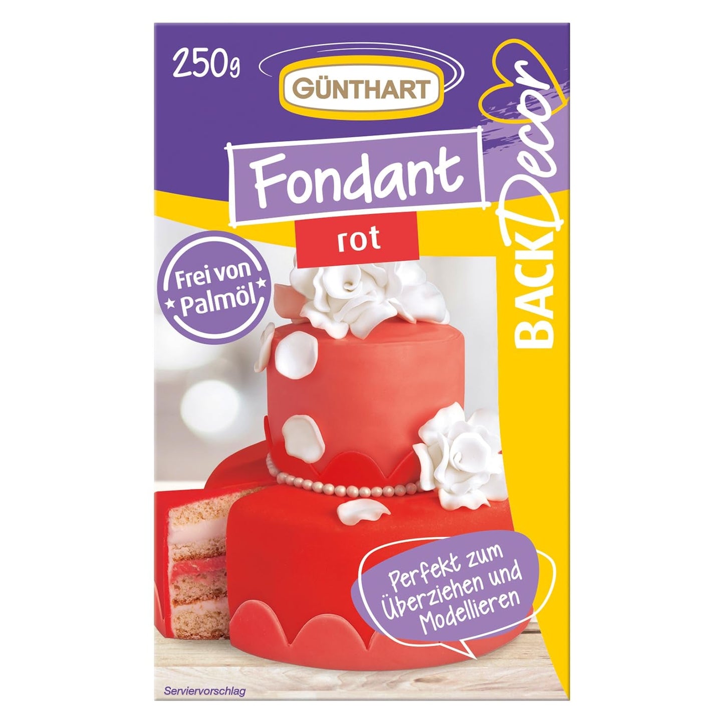 Günthart BackDecor 250 Green Fondant 100% wegański olej palmowy Odporny na rozdarcie Do przykrywania ciast i wypieków Nadaje się do modelowania 1 opakowanie (1 x 250 g) Naty Shop Pasta cukrowa 250 g (1 opakowanie) Czerwony