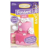 Günthart BackDecor 250 Green Fondant 100% wegański olej palmowy Odporny na rozdarcie Do przykrywania ciast i wypieków Nadaje się do modelowania 1 opakowanie (1 x 250 g) Naty Shop Pasta cukrowa 250 g (1 opakowanie) Różowy