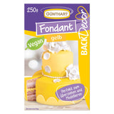 Günthart BackDecor 250 Green Fondant 100% wegański olej palmowy Odporny na rozdarcie Do pokrywania ciast i wypieków Nadaje się do modelowania 1 opakowanie (1 x 250g) Naty Shop Pasta cukrowa 250g (1 opakowanie) Żółty