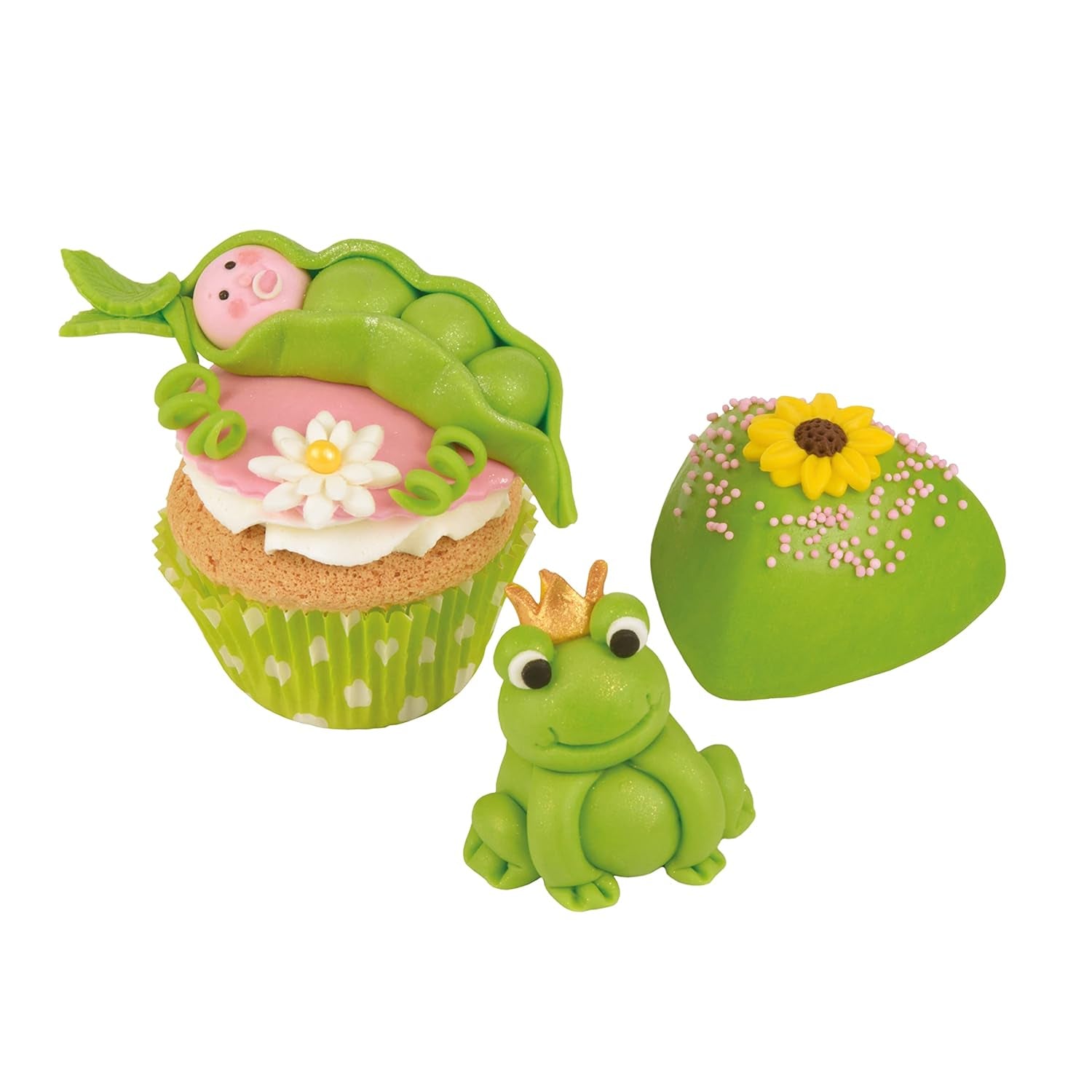 Günthart BackDecor 250 fondant green, 100% wegański, bez oleju palmowego, odporny na rozdarcie do pokrywania ciast i ciastek, nadaje się do modelowania, 1 opakowanie (1 x 250 g) Naty Shop Pasta cukrowa