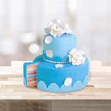 Günthart BackDecor 250g Niebieski Fondant, 100% wegański, bez oleju palmowego, odporny na rozdarcie do pokrywania ciast i ciastek, odpowiedni do modelowania, opakowanie 3 szt. (1 x 250 g) Naty Shop Sugarpaste