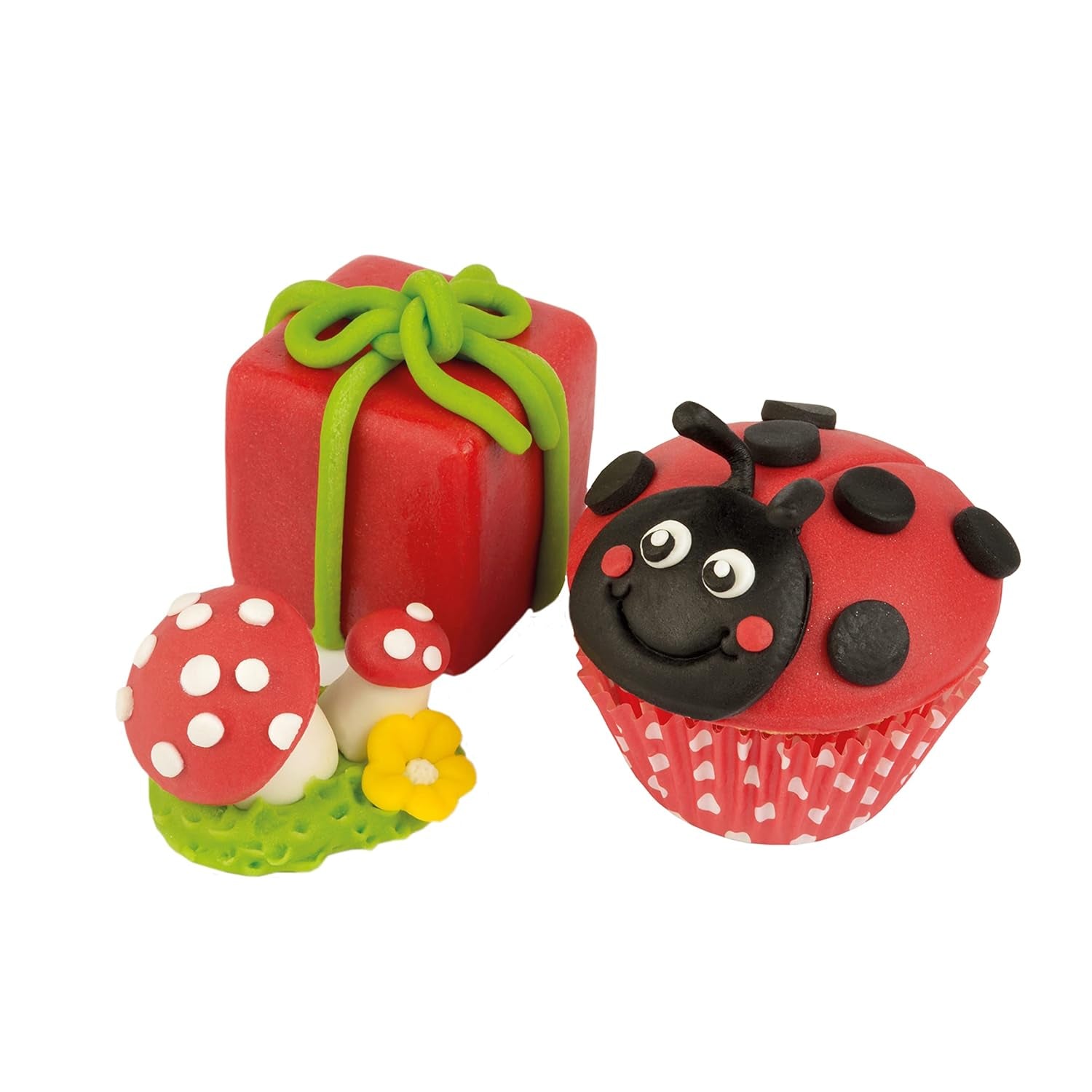 Günthart BackDecor 250g Czerwona Fondant, bez oleju palmowego, odporna na rozdarcie, do pokrywania ciast i wypieków, odpowiednia do modelowania, opakowanie 2 szt. (1 x 250 g) pasta cukrowa Naty Shop