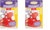 Günthart BackDecor 250g Czerwona Fondant, bez oleju palmowego, odporna na rozdarcie, do przykrywania ciast i wypieków, odpowiednia do modelowania, opakowanie 2 szt. (1 x 250 g) Naty Shop Pasta cukrowa czerwona 250 g (zestaw 2 szt.)