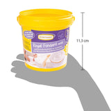 Günthart BackDecor 800 g biała fondant Biały stół dekoracyjny do panierowania, lukrowania ciast lub modelowania, nie zawiera oleju palmowego, gotowy do użycia i łatwy w obróbce z pastą cukrową Naty Shop