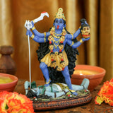 Hinduski posąg boga Kali Ma, Indie Bogini Kali Bhavatarini Statua niszczyciela Dekoracyjna hinduska bogini czasu i śmierci Figurka Murti Diwali Pooja Prezenty Biuro w domu Świątynia Mandir Ołtarz Pudża Przedmioty statuetki i rzeźby Sklep Naty