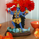 Hinduski posąg boga Kali Ma, Indie Bogini Kali Bhavatarini Statua niszczyciela Dekoracyjna hinduska bogini czasu i śmierci Figurka Murti Diwali Pooja Prezenty Biuro w domu Świątynia Mandir Ołtarz Pudża Przedmioty statuetki i rzeźby Sklep Naty