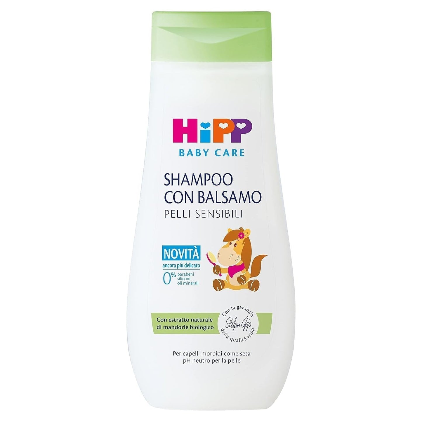 HiPP Baby Care Szampon z odżywką dla dzieci, ułatwia rozczesywanie włosów i chroni skórę głowy, do skóry wrażliwej, z naturalnym organicznym ekstraktem z migdałów, 1 x 200 ml Dzieci - Kąpiel i pielęgnacja skóry Naty Shop Tytuł domyślny