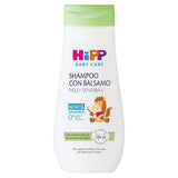 HiPP Baby Care Szampon z odżywką dla dzieci, ułatwia rozczesywanie włosów i chroni skórę głowy, do skóry wrażliwej, z naturalnym organicznym ekstraktem z migdałów, 1 x 200 ml Dzieci - Kąpiel i pielęgnacja skóry Naty Shop Tytuł domyślny
