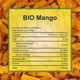 Howa suszone mango - suszone owoce organicznej jakości, naturalne i niesiarkowane - idealne do gotowania, pieczenia lub jako zdrowa przekąska - plastry mango - bez cukru - 1000 g Naty Shop produkty suszone