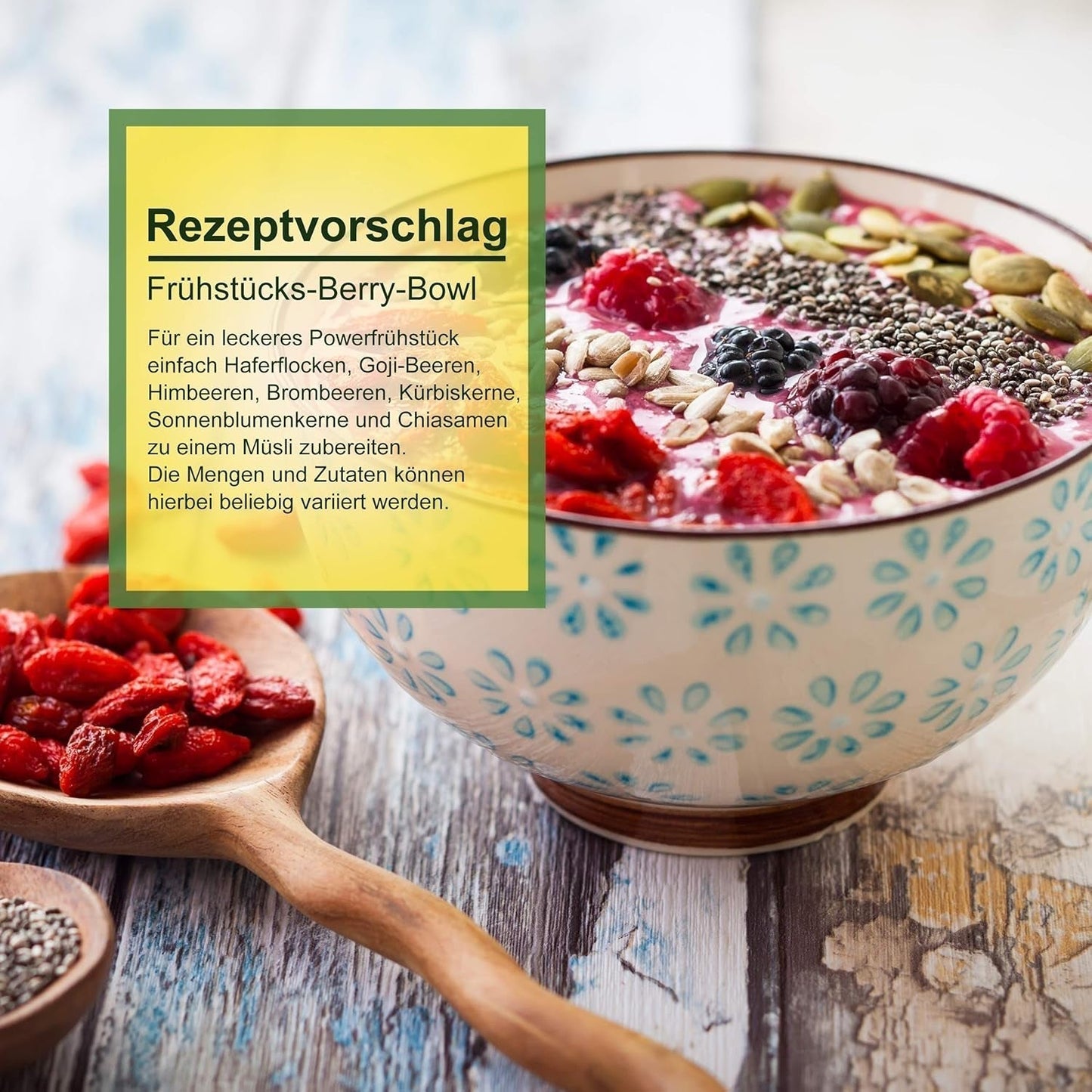 Howa Premium Goji Berries 1 KG suche - nieobrobione, naturalne - superfood z Azji - idealne do gotowania, pieczenia lub jako zdrowa przekąska - Jagody Goji 1000 g Produkty suszone Naty Shop