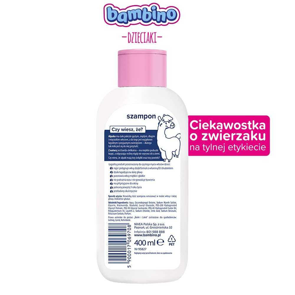 HÜLLE Szampon dla lalki Pin i Alpaki 400 ml Dzieci - Kąpiel i pielęgnacja skóry Naty Shop