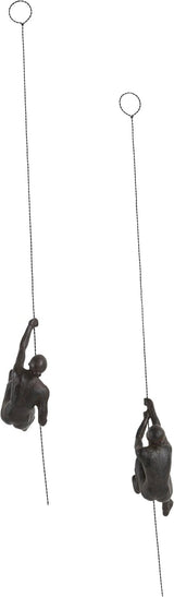 JOTEX Feminine Climbers Figurki dekoracyjne, opakowanie 2 szt., rdzawobrązowe statuetki i rzeźby Naty Shop